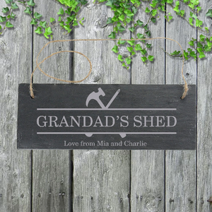 Personalised Slate Hanging Sign Tools