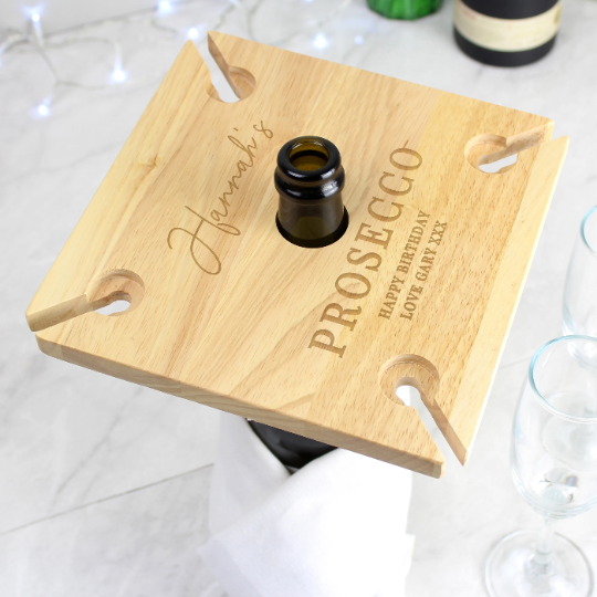 Personalised 4 glass wine butler