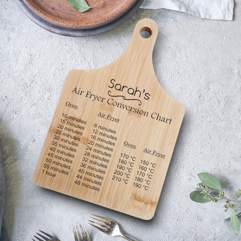 Air Fryer Conversion Chart Board