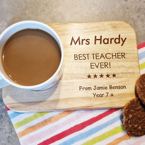 Best Teacher Tea & Biscuit Board