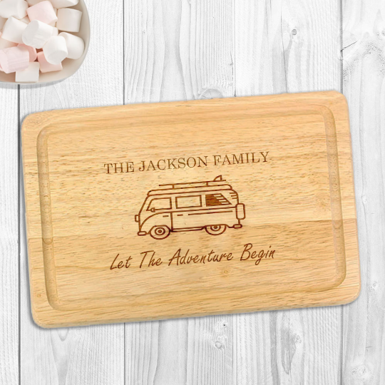 Personalised Rectangle camper chopping Board