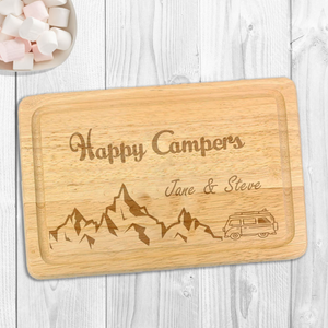 Happy Campers Rectangle chopping Board