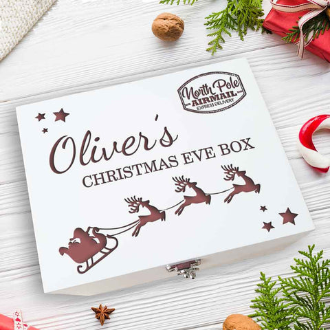 Personalised Luxury Sleigh Engraved Box