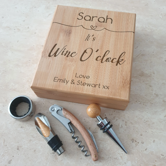 Personalised Wooden O'Clock Tools Gift Set