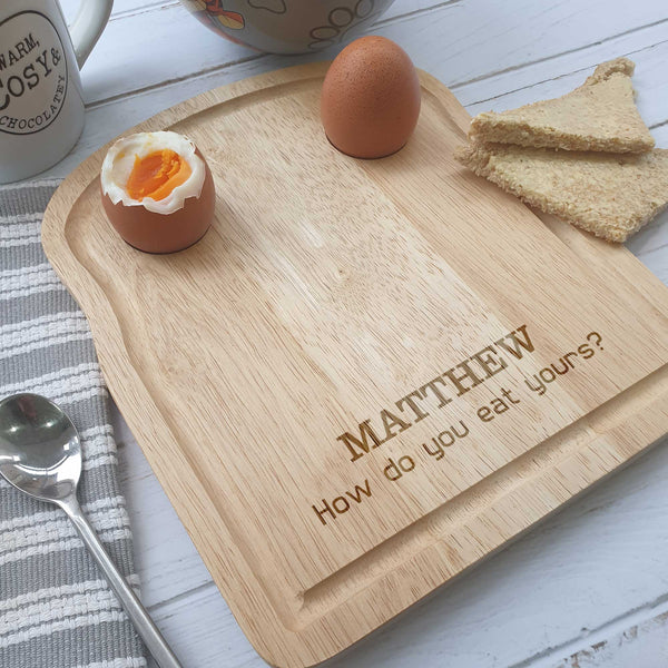 Personalised How do you eat yours? Egg Board