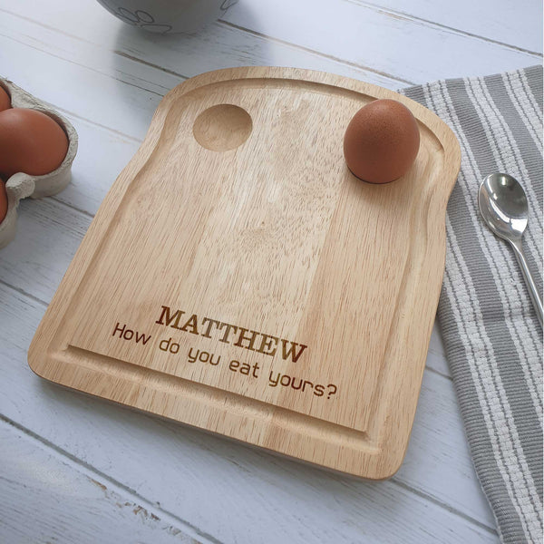 Personalised How do you eat yours? Egg Board