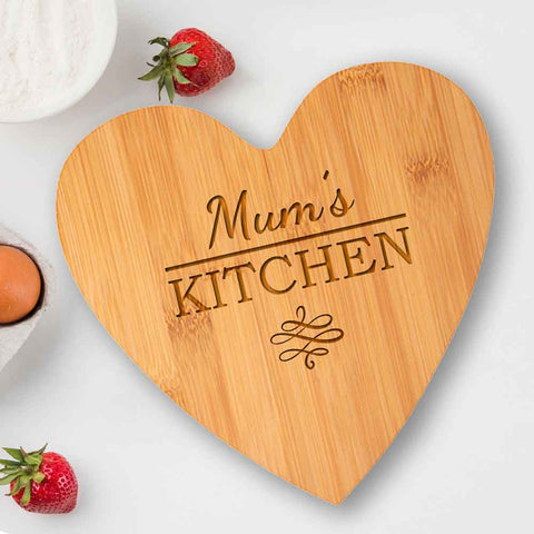 Personalised Heart Shape Any Name Chopping Board