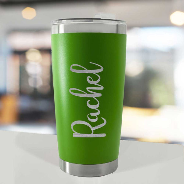 Personalised Engraved Thermal Travel Mug Named