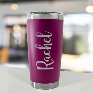 Personalised Engraved Thermal Travel Mug Named