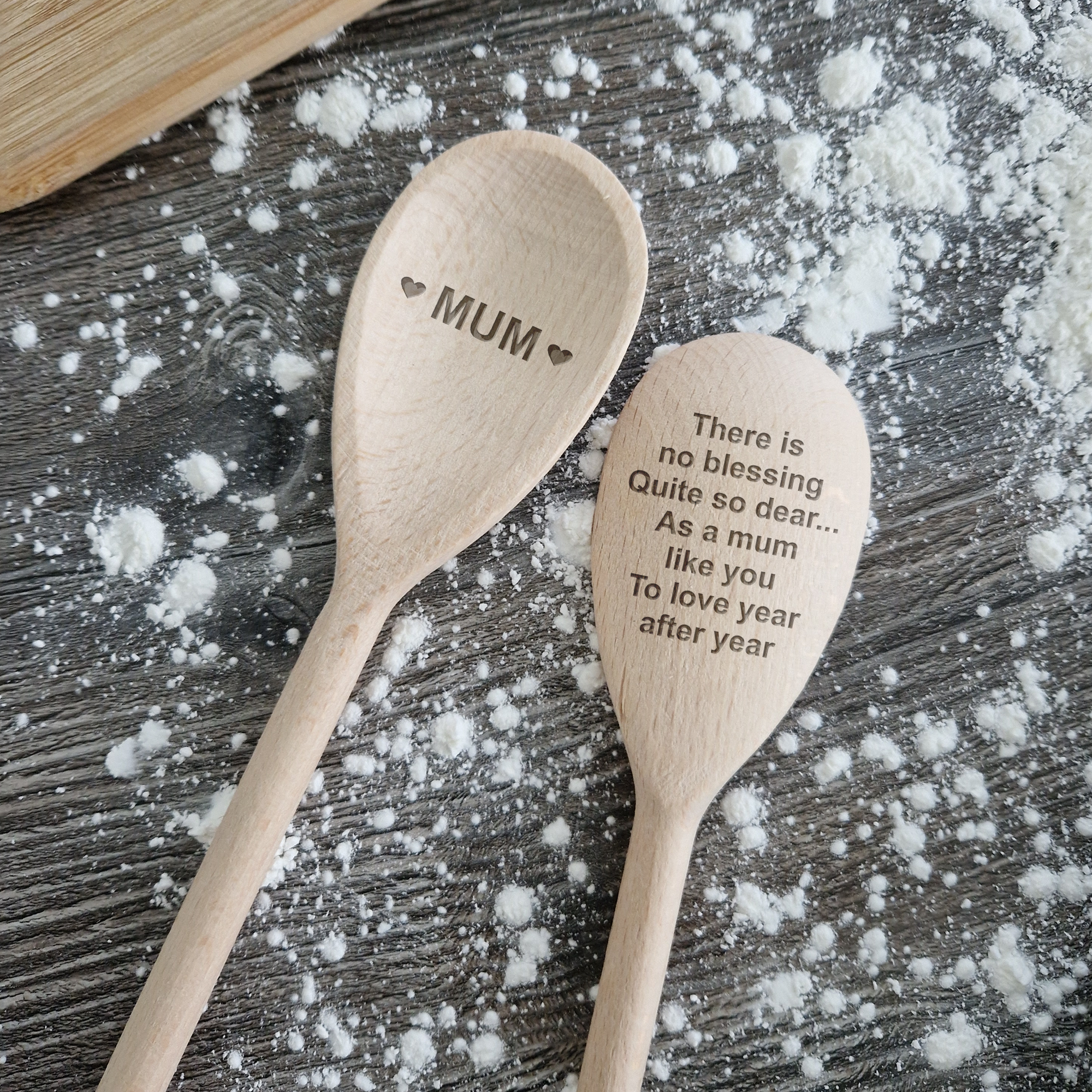 Personalised Mum Wooden Blessing Peom Spoon