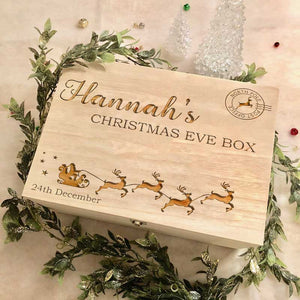 Luxury Personalised Large Christmas Eve Box North Pole Delivery Santa Sleigh