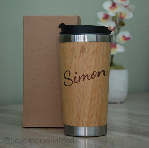 Personalised Name Deluxe Travel Mug