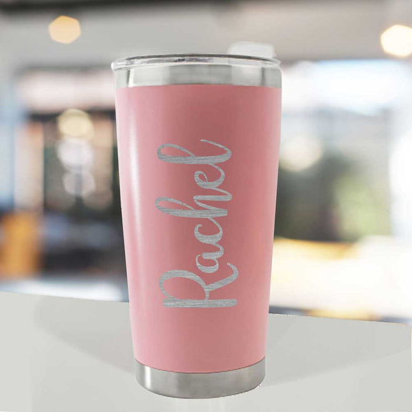 Personalised Engraved Thermal Travel Mug Named