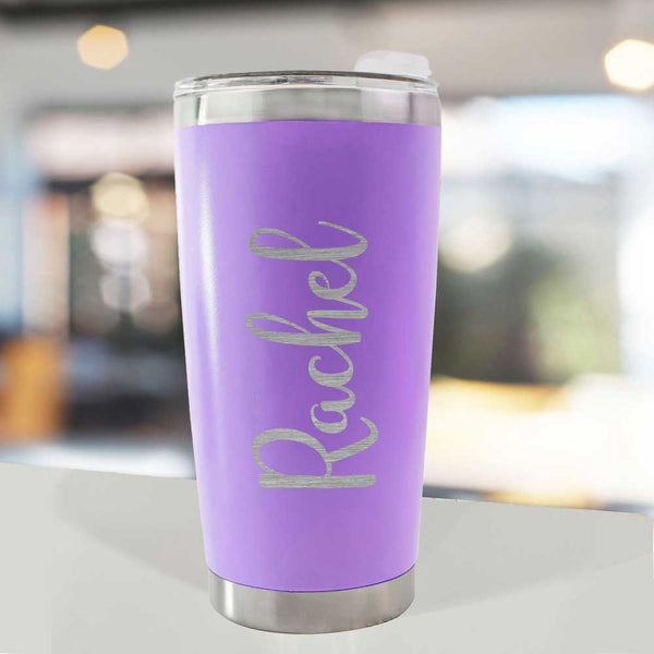 Personalised Engraved Thermal Travel Mug Named