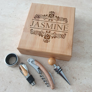 Wine Name Scroll Gift Set