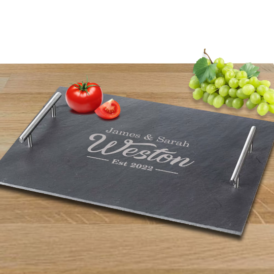 Natural Large Slate Tray Couples Design